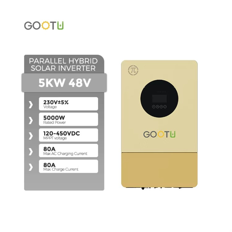 Parallel Solar Inverter 48V 5000W Mppt - Новый гибридный солнечный инвертор Gootu 48В