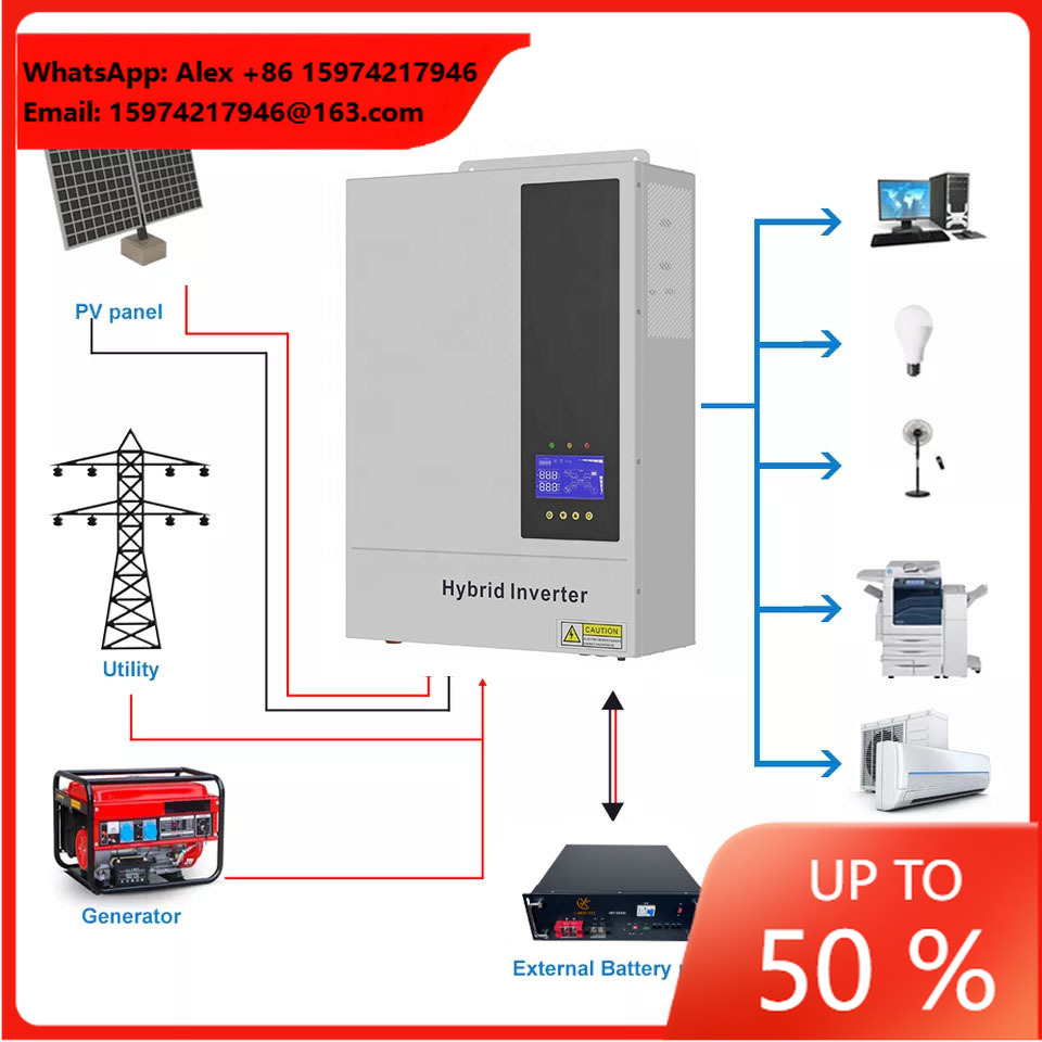 Hybrid Solar Inverter 5.5Kw Mppt 48V - Гибридная солнечная энергетическая система 5,5 кВт