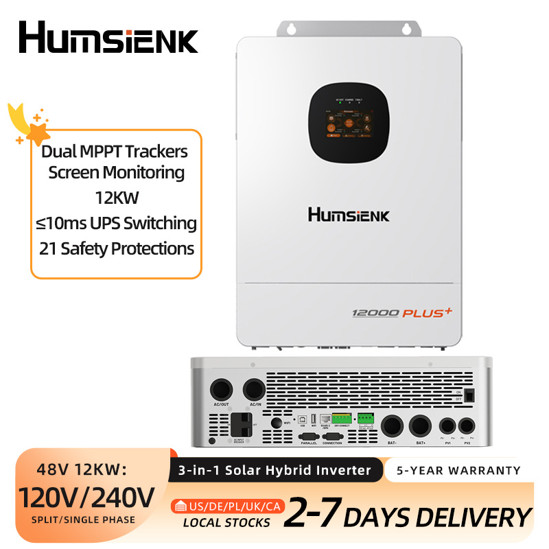 Mppt Hybrid Inverter 48V 8Kw 3 Phase - Гибридный солнечный инвертор Humsienk 48В 12кВт/8кВт