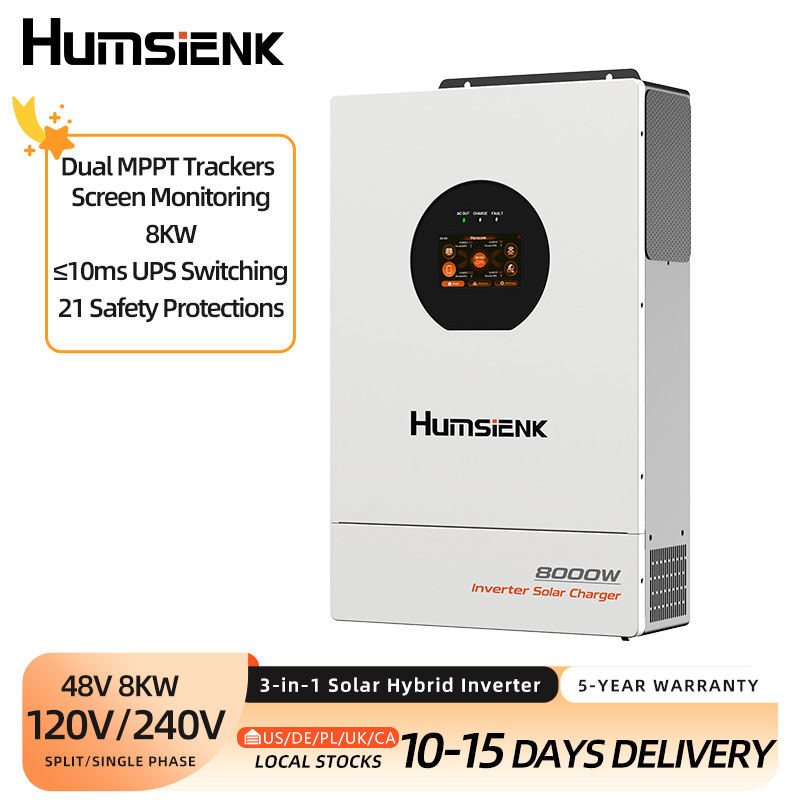 Mppt Hybrid Inverter 48V 8Kw 3 Phase - Гибридный солнечный инвертор Humsienk 48В 8кВт