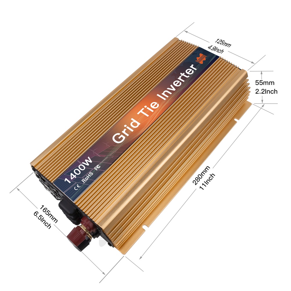 Сетевой микроинвертор для солн – обзор и цена Micro Inverter 1400W Solar Grid Tie