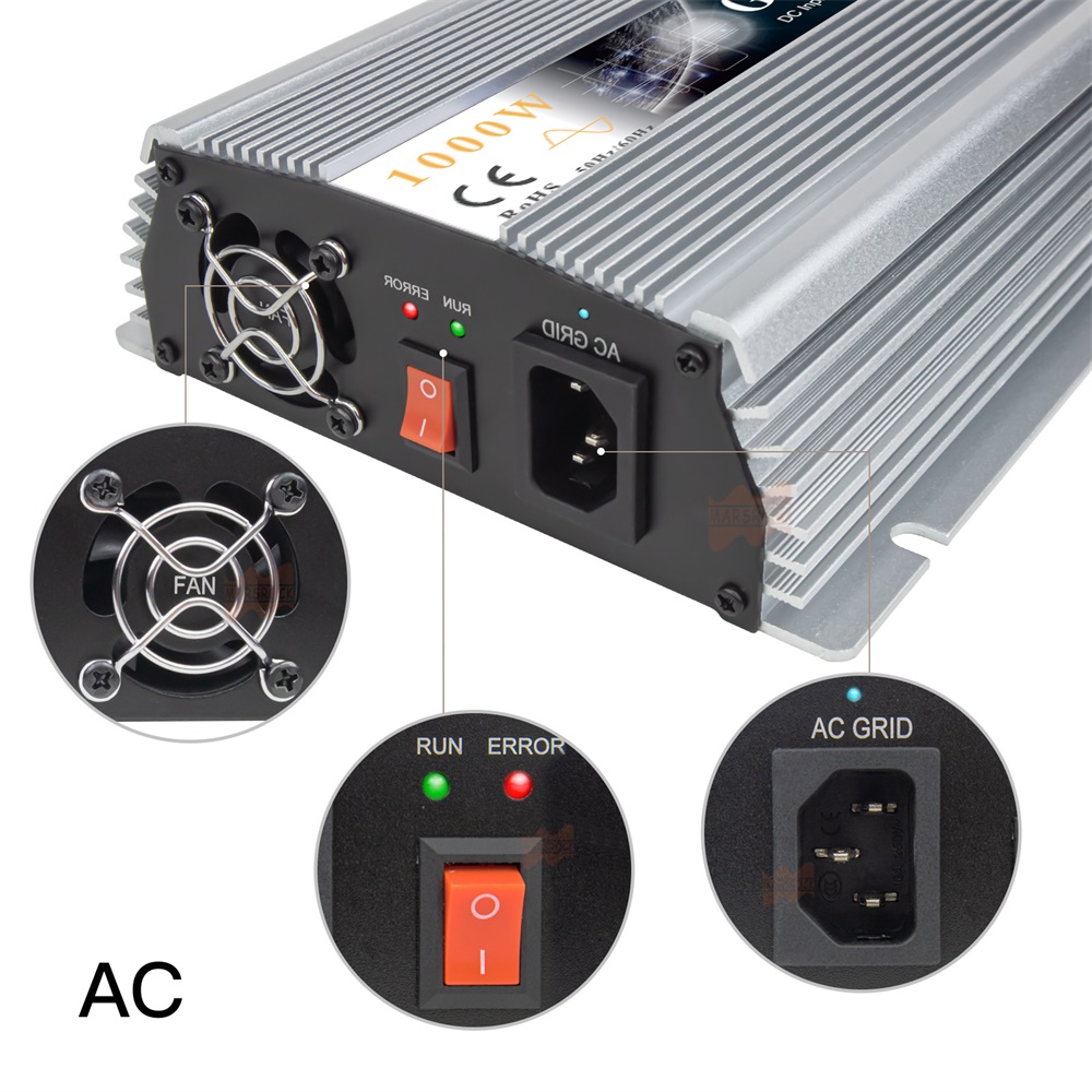 1000 Вт, 1300 Вт, 1400 Вт, сет – обзор и цена Micro Inverter 1400W Solar Grid Tie