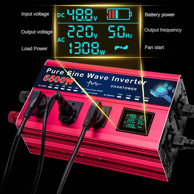 4000 Вт/5000 Вт/5500 Вт чистый – обзор и цена Pure Sine Wave Inverter 5000W 48V 220V