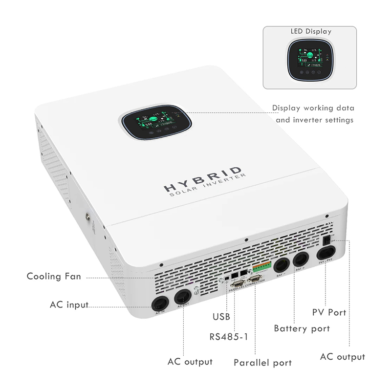 Гибридный солнечный инвертор 1 – обзор и цена Split Phase Inverter 10Kw 110V 220V