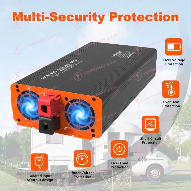 Пиковая 4000 Вт 12 В 24 В 48 В – обзор и цена Power Inverter 12V 220V 4000W Continuous