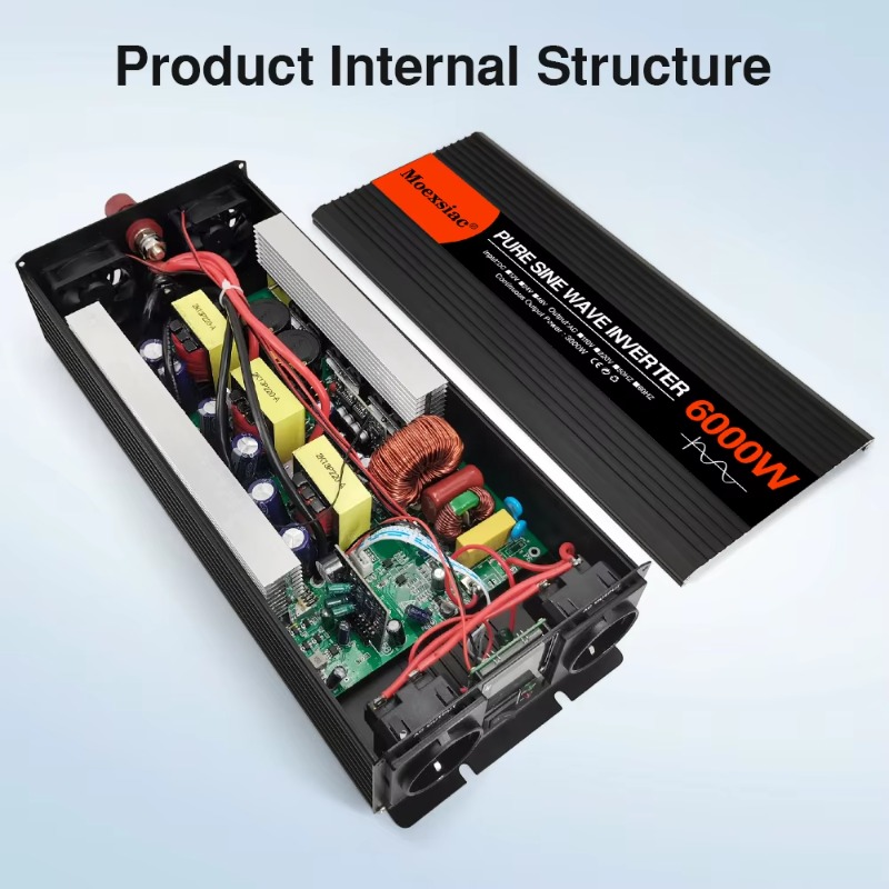 Солнечный инвертор Moexsiac с  – обзор и цена Pure Sine Wave Inverter 5000W 48V 220V