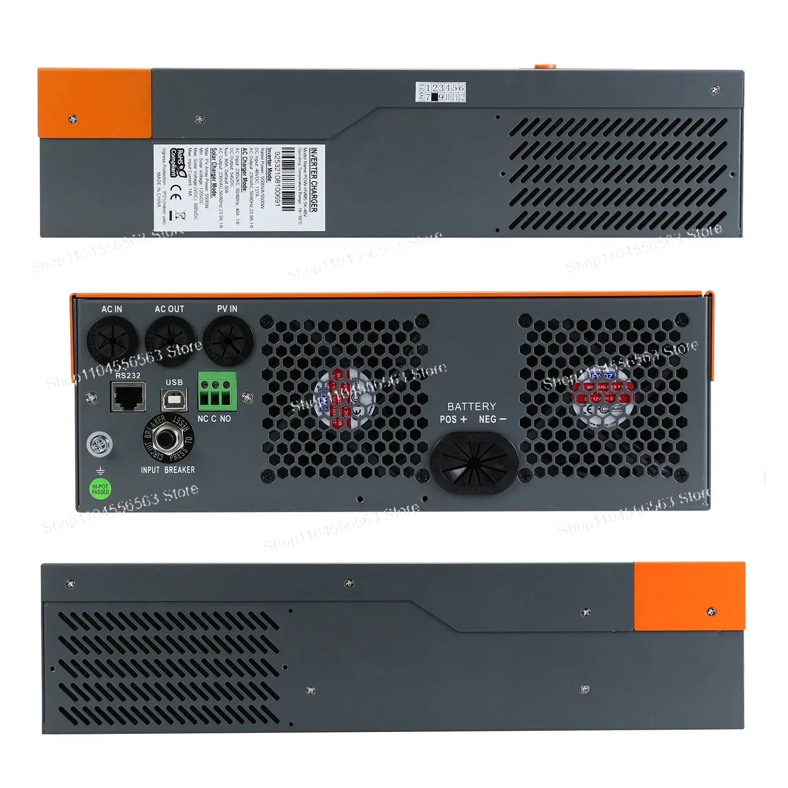 3-фазный гибридный солнечный и – обзор и цена Hybrid Solar Inverter 5.5Kw Mppt 48V