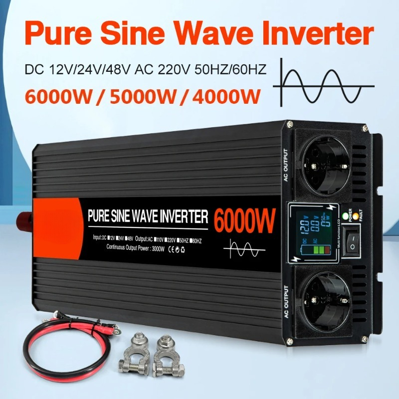 Инвертор солнечной энергии с ч – обзор и цена Pure Sine Wave Inverter 5000W 48V 220V