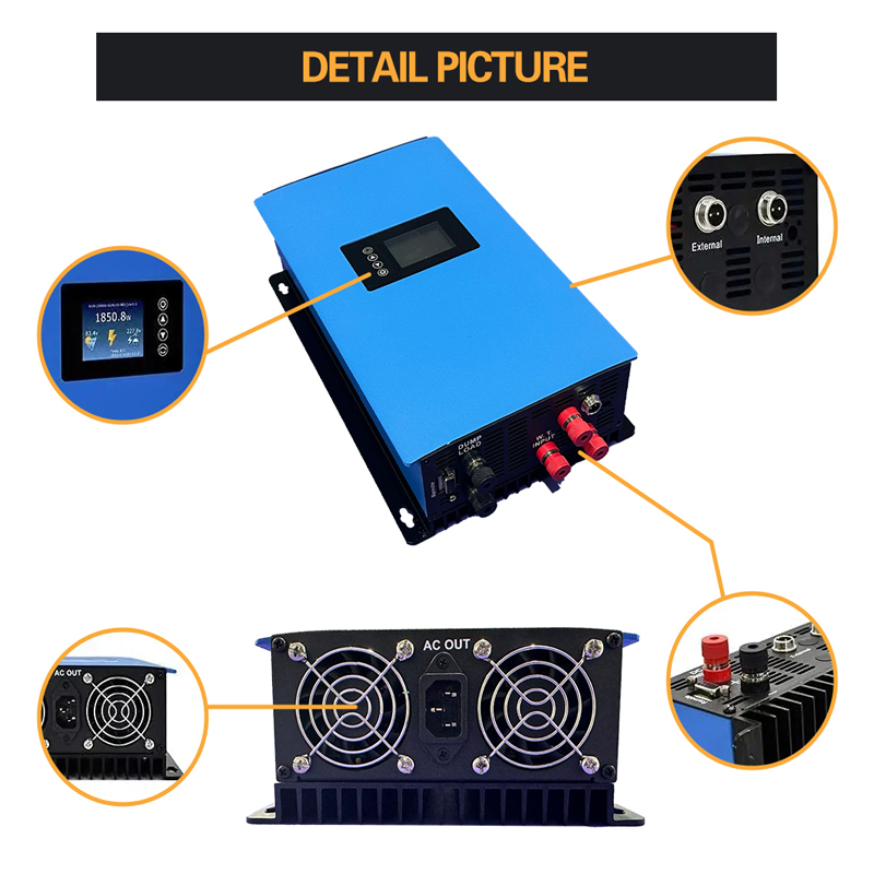 1000 Вт 2000 Вт инвертор с сет – обзор и цена Grid Tie Inverter Limiter 2000W