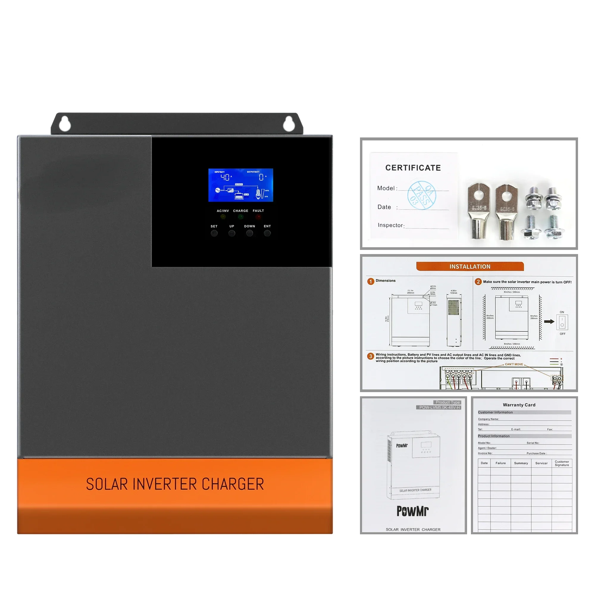 5,5 кВт MPPT 100A оптический 2 – обзор и цена Hybrid Solar Inverter 5.5Kw Mppt 48V