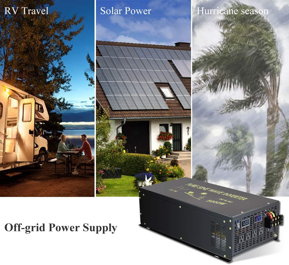 Солнечный инвертор с чистой си – обзор и цена Pure Sine Wave Inverter 5000W 48V 220V