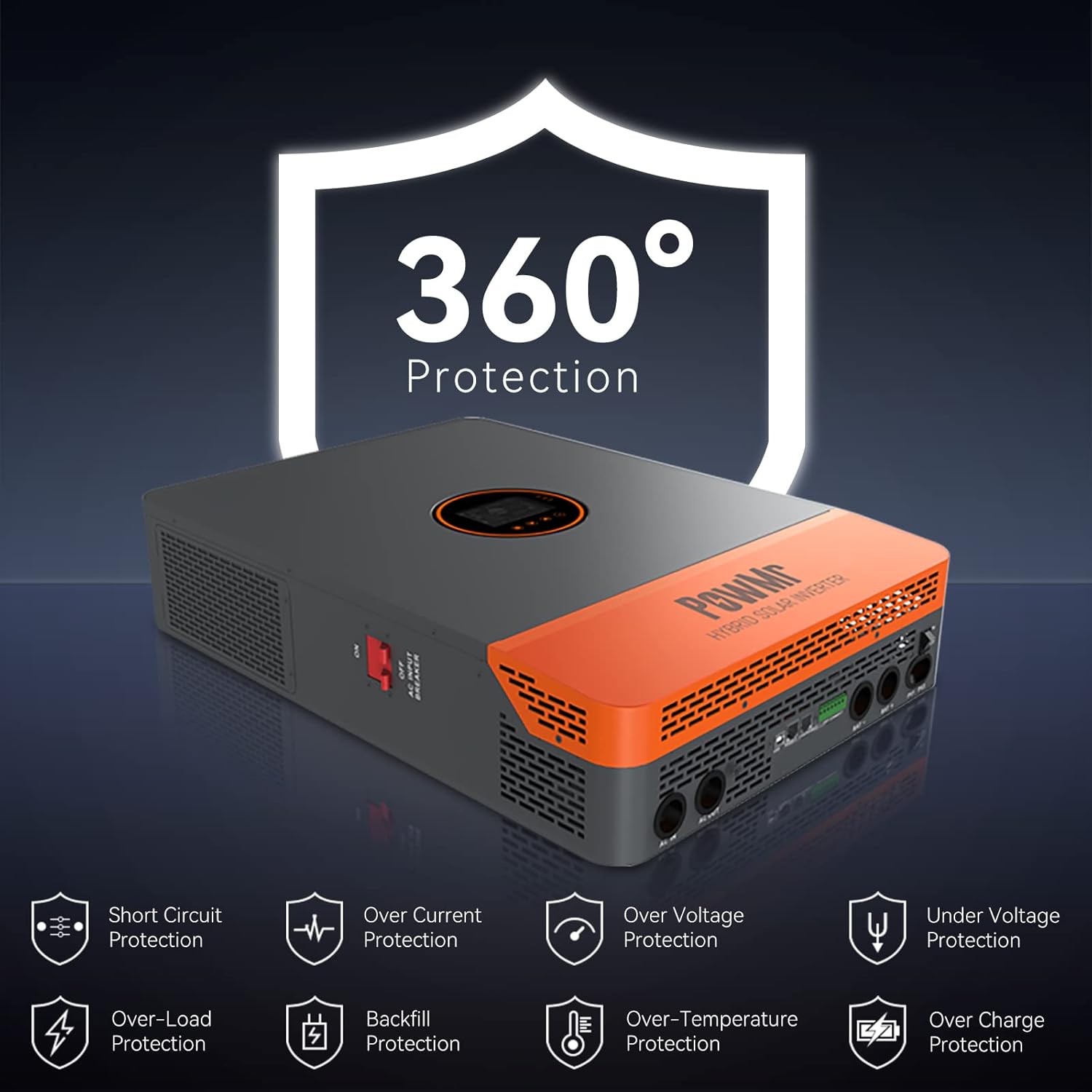 Инвертор PowMr 16 кВт/10 кВт,  – обзор и цена Split Phase Inverter 10Kw 110V 220V