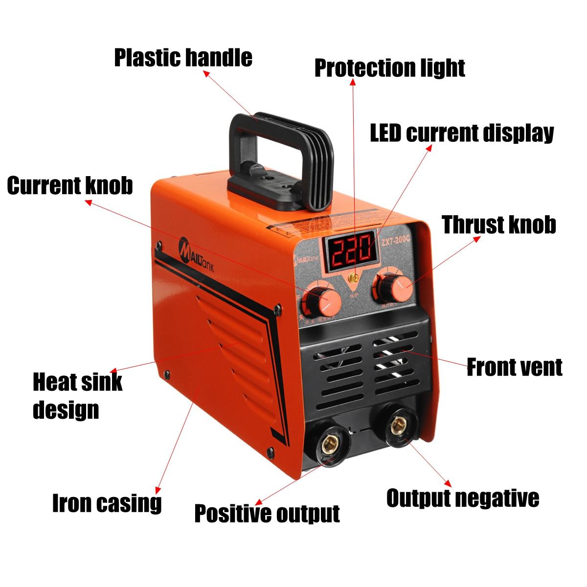 ZX7-200C ручной IGBT инвертор  – обзор и цена Inverter Welding Machine Igbt 300A