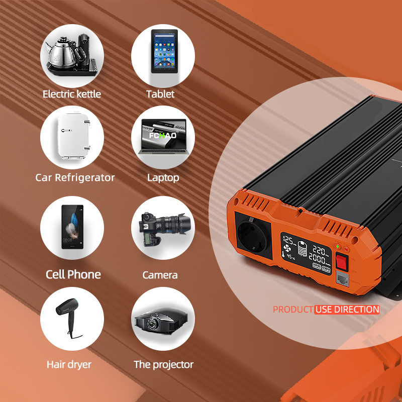 FCHAO 4000 Вт инвертор чистой  – обзор и цена Power Inverter 12V 220V 4000W Continuous