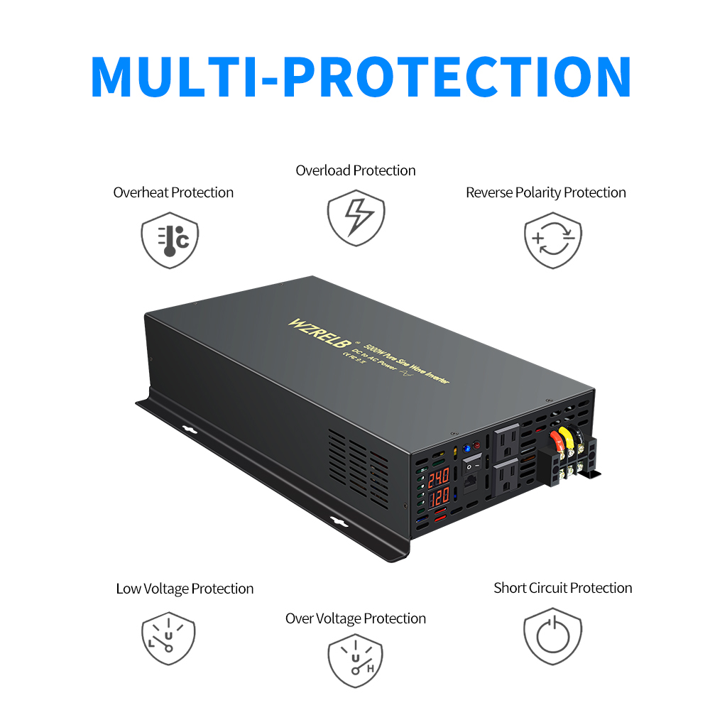 Надежный преобразователь солне – обзор и цена Pure Sine Wave Inverter 5000W 48V 220V