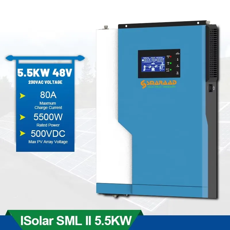 Солнечный контроллер 3.5 кВт 5 – обзор и цена Hybrid Solar Inverter 5.5Kw Mppt 48V