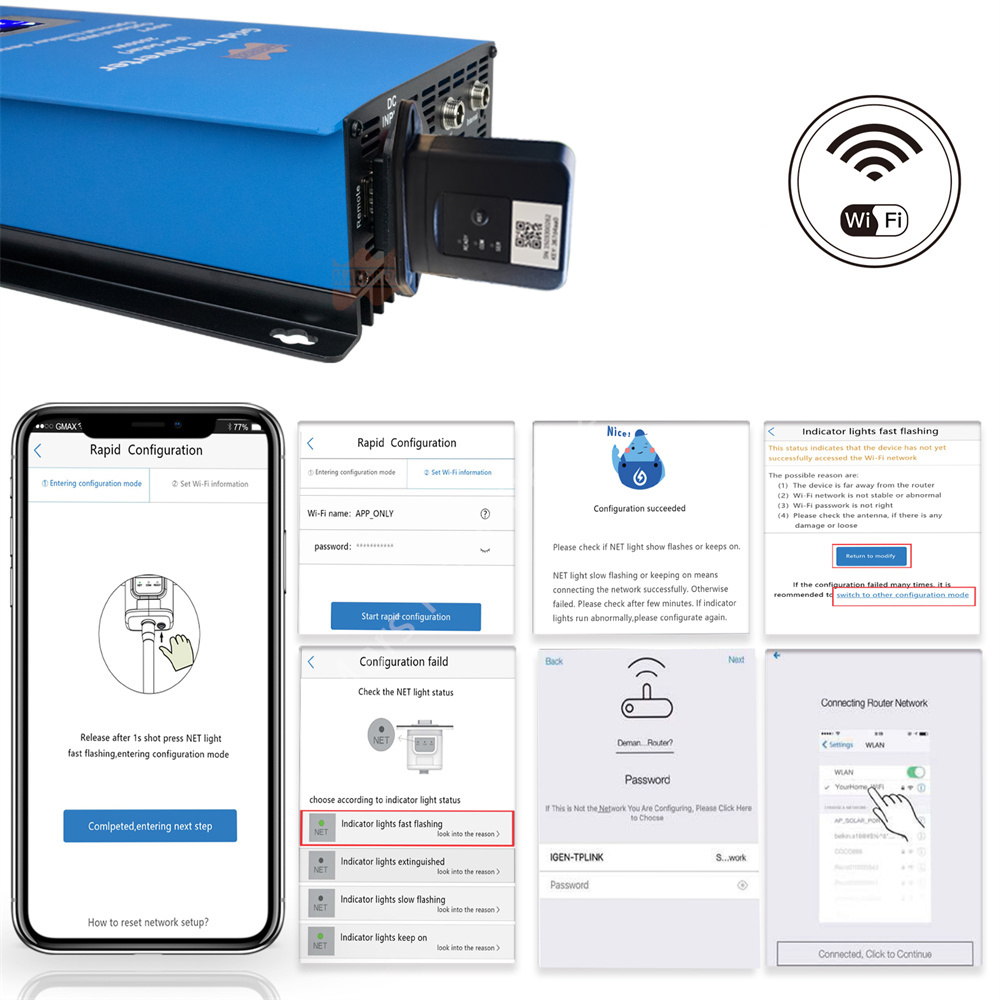 Инвертор ветровой MPPT мощност – обзор и цена Grid Tie Inverter Limiter 2000W