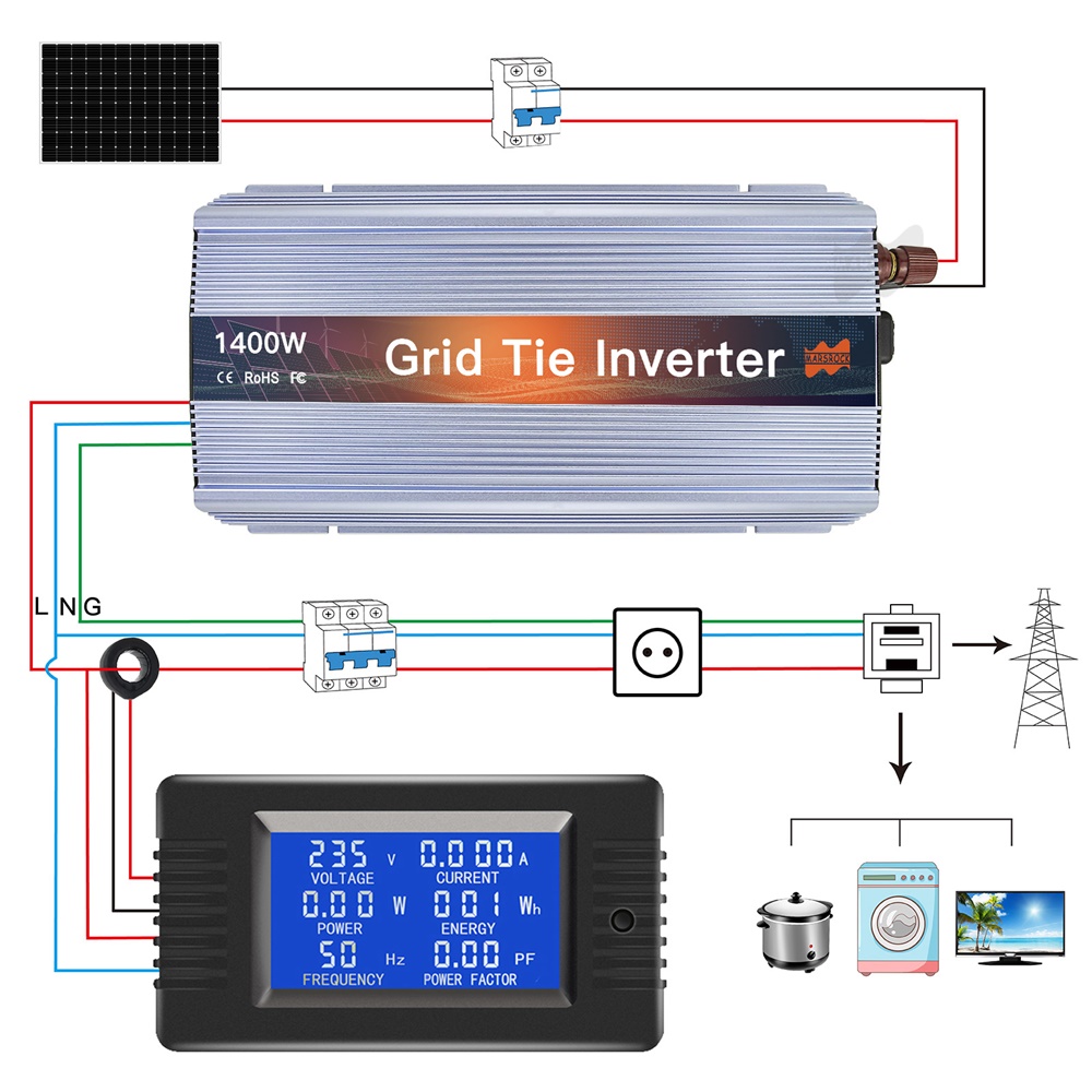 Преобразователь немодулированн – обзор и цена Micro Inverter 1400W Solar Grid Tie