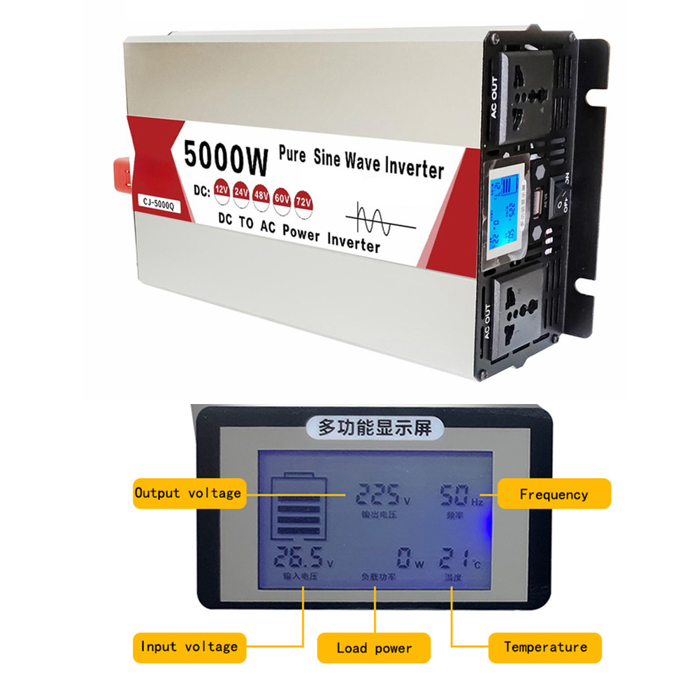 4000 Вт/5000 Вт/5500 Вт/3000 В – обзор и цена Inverter Pure Sine Wave 60Hz 120V 3000W